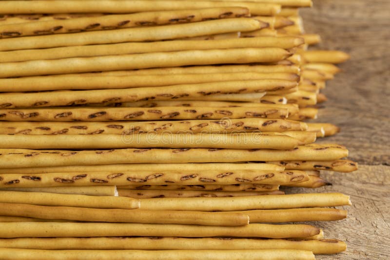 Thin and Long Bread Sticks Made of Wheat Flour on the Table Stock Photo Image of wheat, view