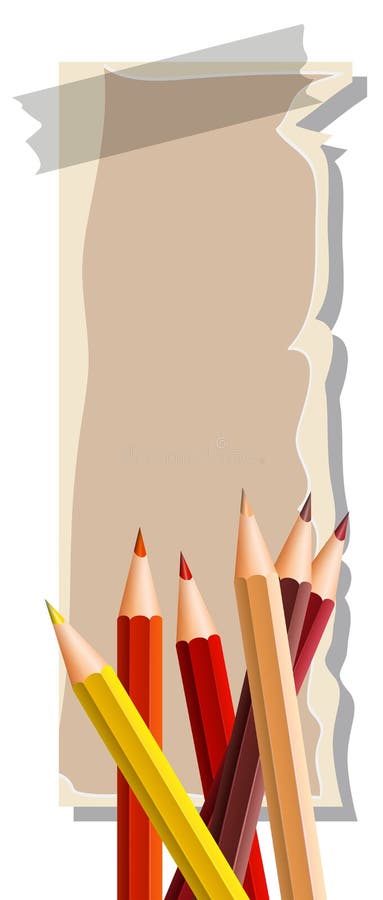 340+ Blank Paper With Color Pencils Stock Illustrations, Royalty-Free  Vector Graphics & Clip Art - iStock