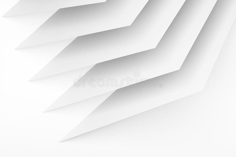 Thin Paper Sheets. 3d Render Stock Illustration Illustration of
