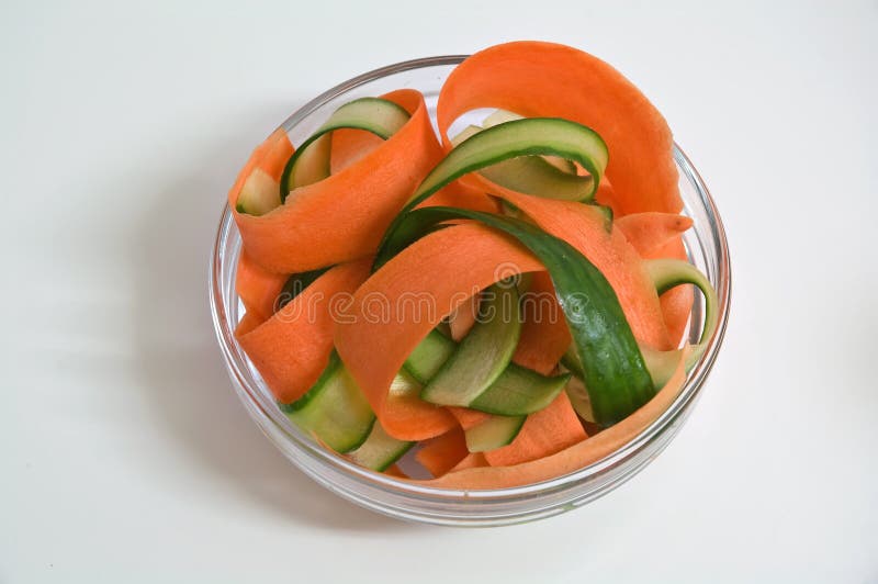 Thin strips of vegetables. stock photo. Image of flora 29197306