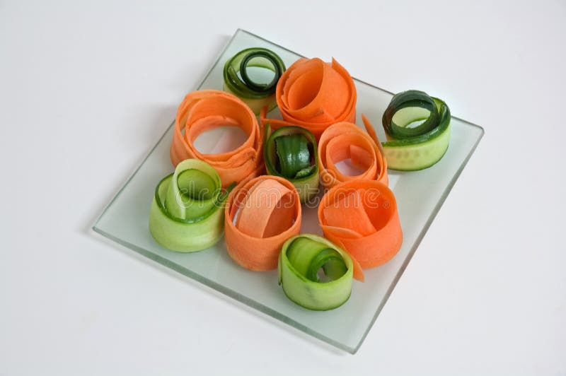 Thin strips of vegetables. stock photo. Image of flora 29216880