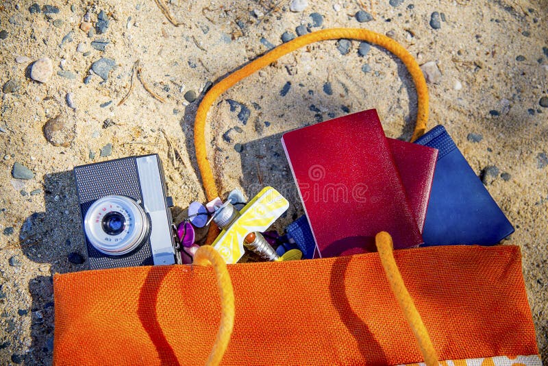 Things for travelling stock image. Image of baggage 104640505