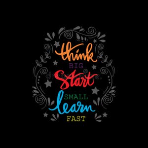 Start Small Think Big Quote Illustration Design Stock Illustration Start Small Think Big Quote Illustration Design Stock Illustration
