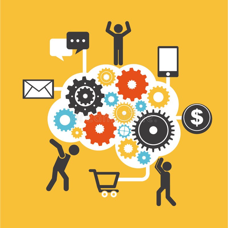 Think,design stock illustration