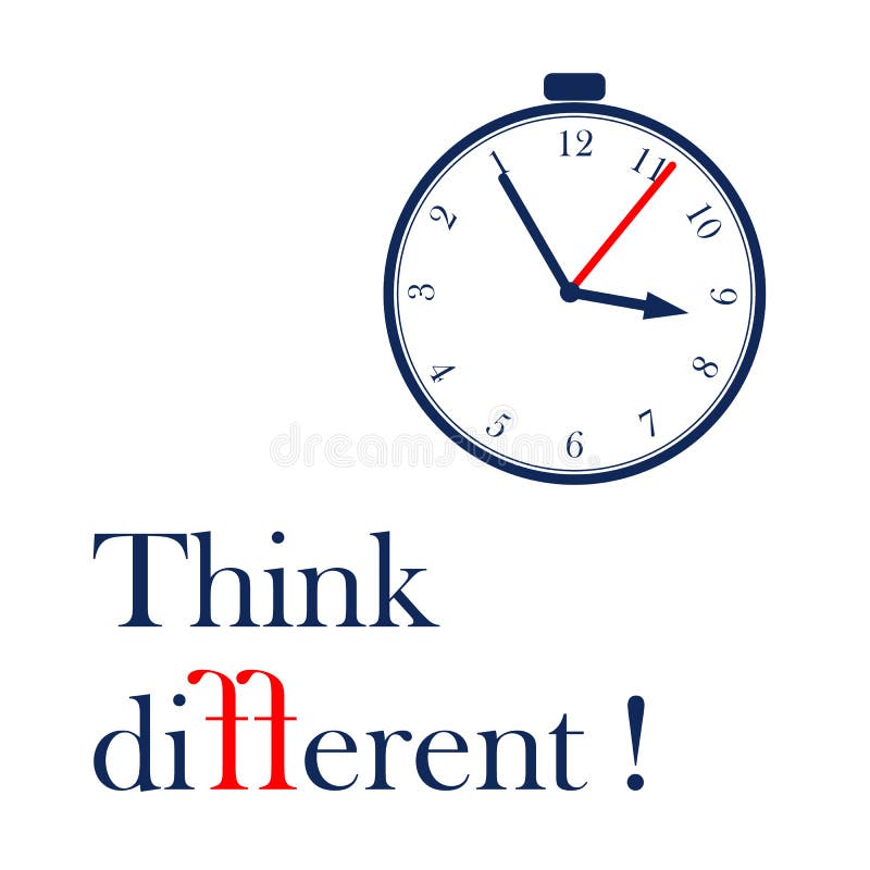 Think different. Anovther vision. royalty free illustration Think different. Anovther vision. royalty free illustration