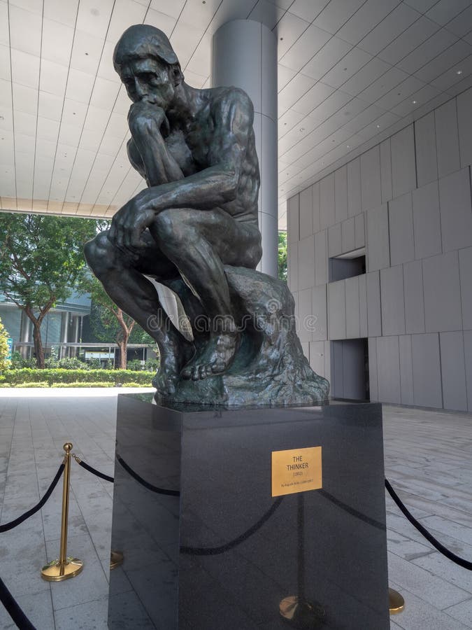 clipart of the thinker statue location
