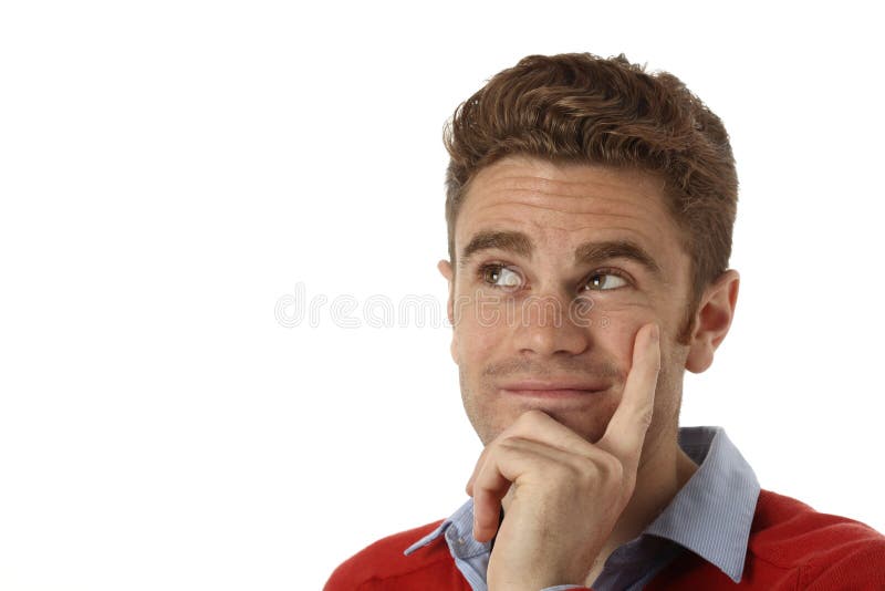 Man with hands on head stock photo. Image of holding - 30469758