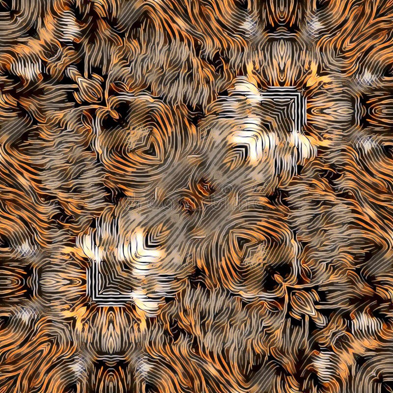 Thinking outside the square box an abstract copper coloured design stock illustration