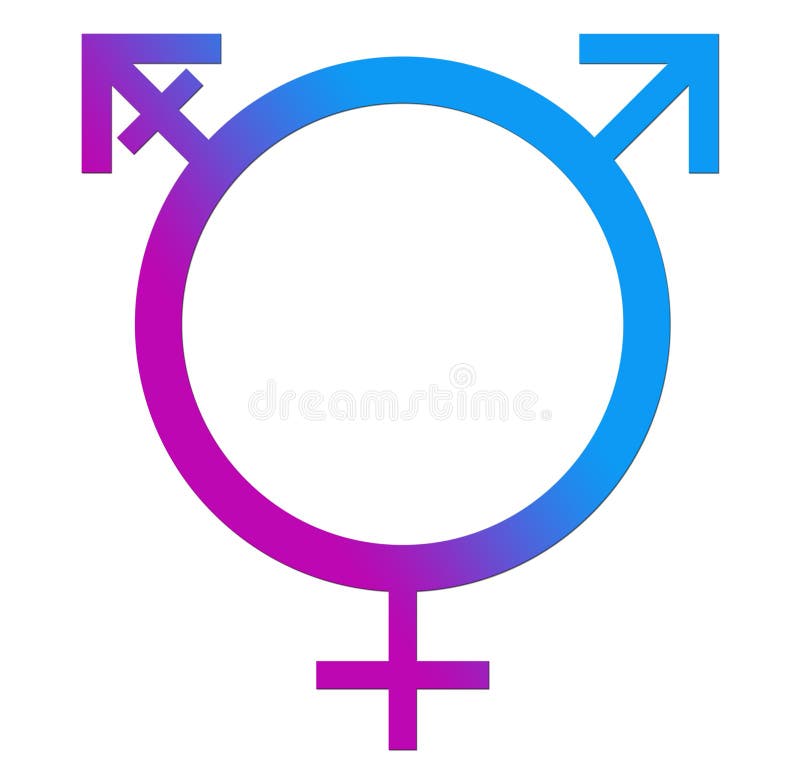 Third Gender Blue Pink Circle Stock Illustration Illustration Of