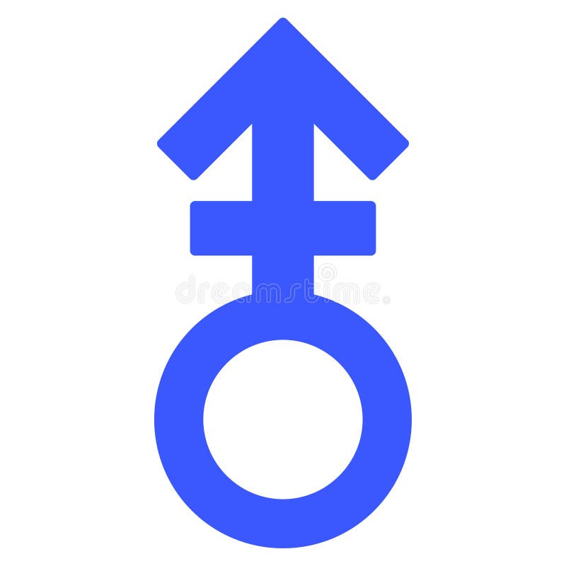 Third Gender Symbol Flat Icon Stock Vector - Illustration of design ...