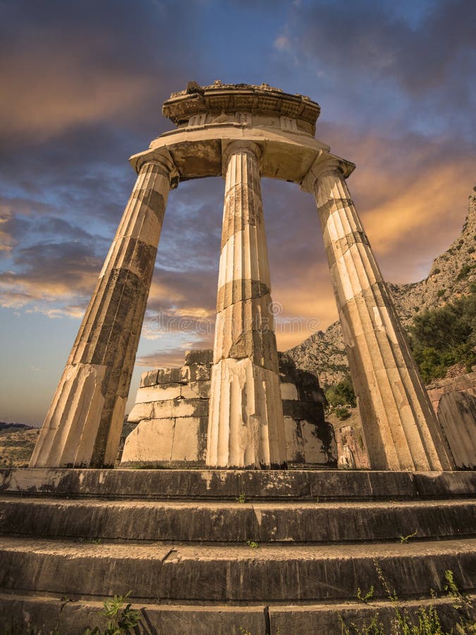 Tholos à Delphes, Grèce images libres de droits Tholos à Delphes, Grèce images libres de droits