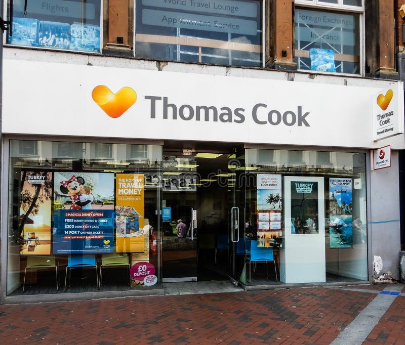 Thomas Cook Frontage royalty-vrije stock afbeelding Thomas Cook Frontage royalty-vrije stock afbeelding