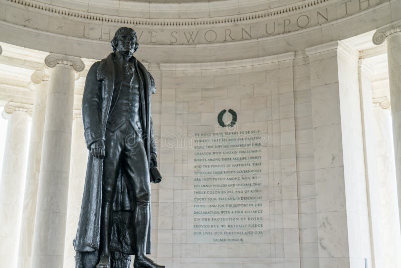Thomas Jefferson Memorial Statue Photo stock - Image du célèbre, blanc: 69267428