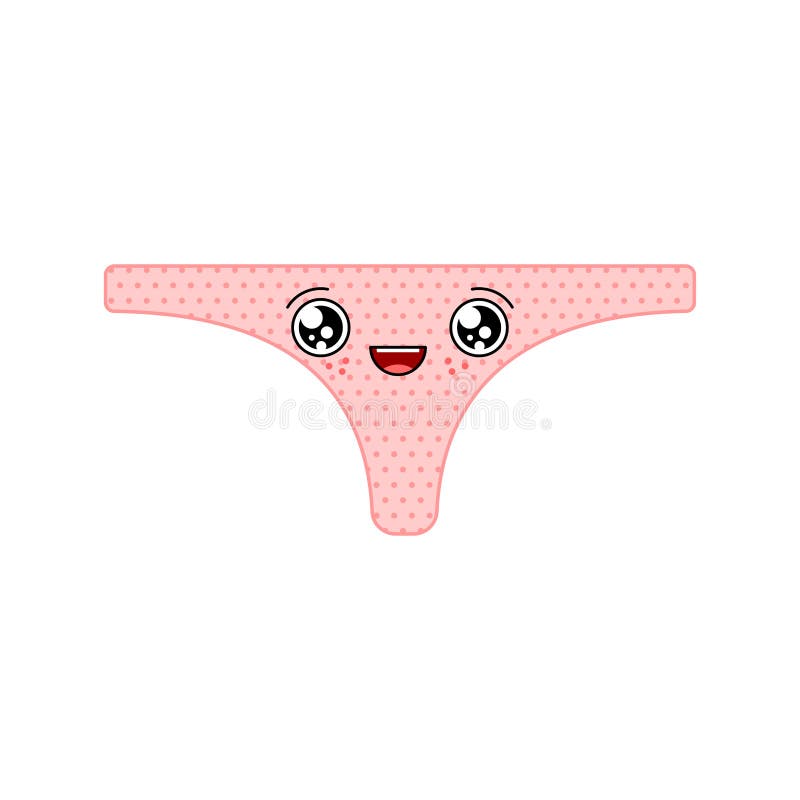 Women's underwear panties. Funny set. Love card. Stock Vector by