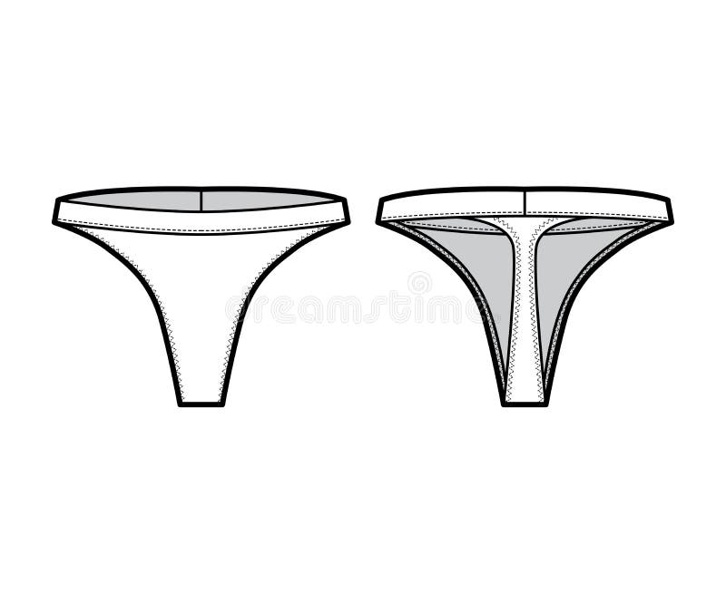 Vector illustration, flat design. Men, women underwear gender icon