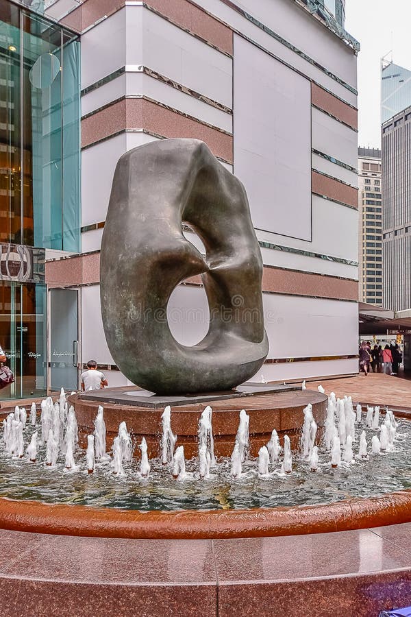 Hong Kong Architectural Designed Statue royalty free stock photo
