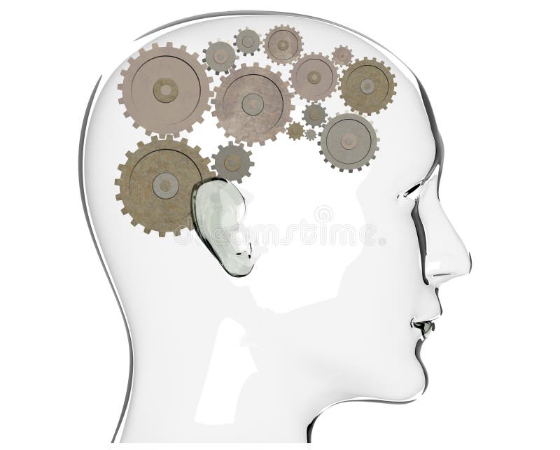 Thought process stock illustration