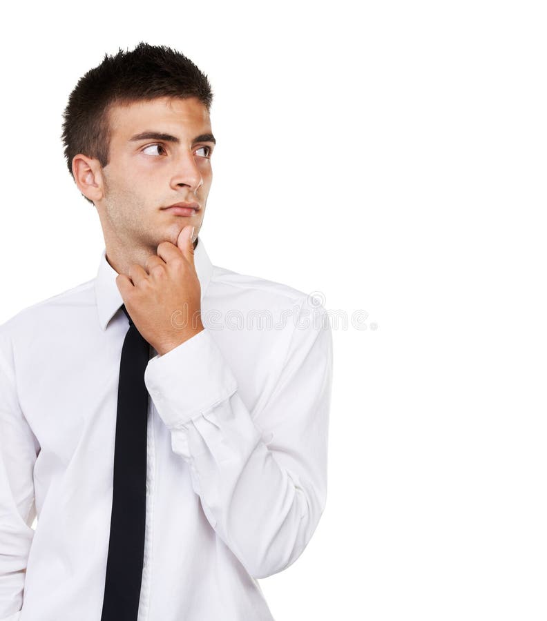 Business Man Deep in Thought Stock Image Image of imagination