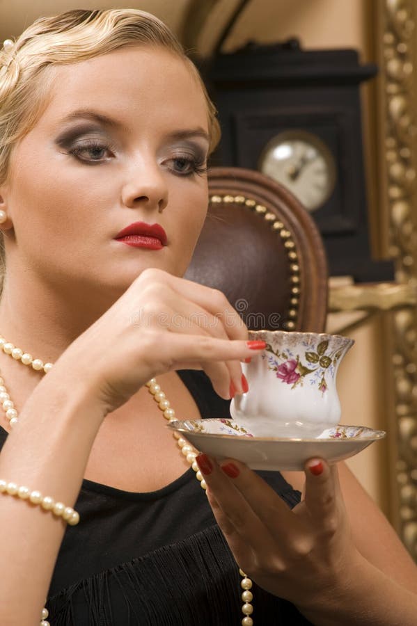 Thoughtful lady stock image. Image of beautiful, lips 11245469