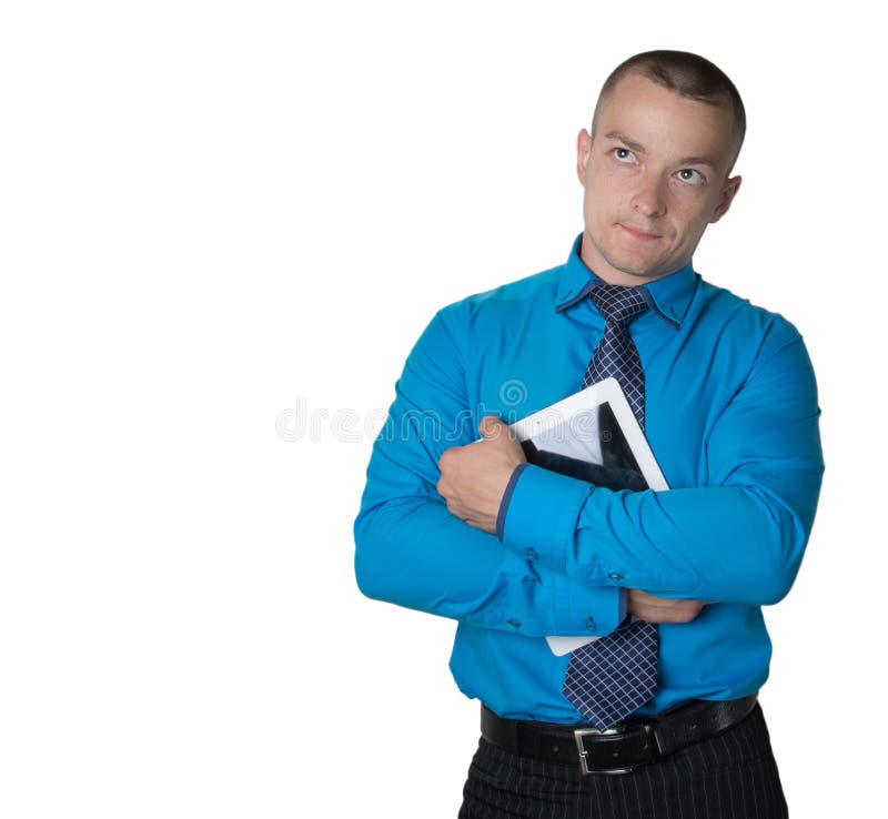 Thoughtful Office Worker Men Stock Photo Image of clerk, pondering