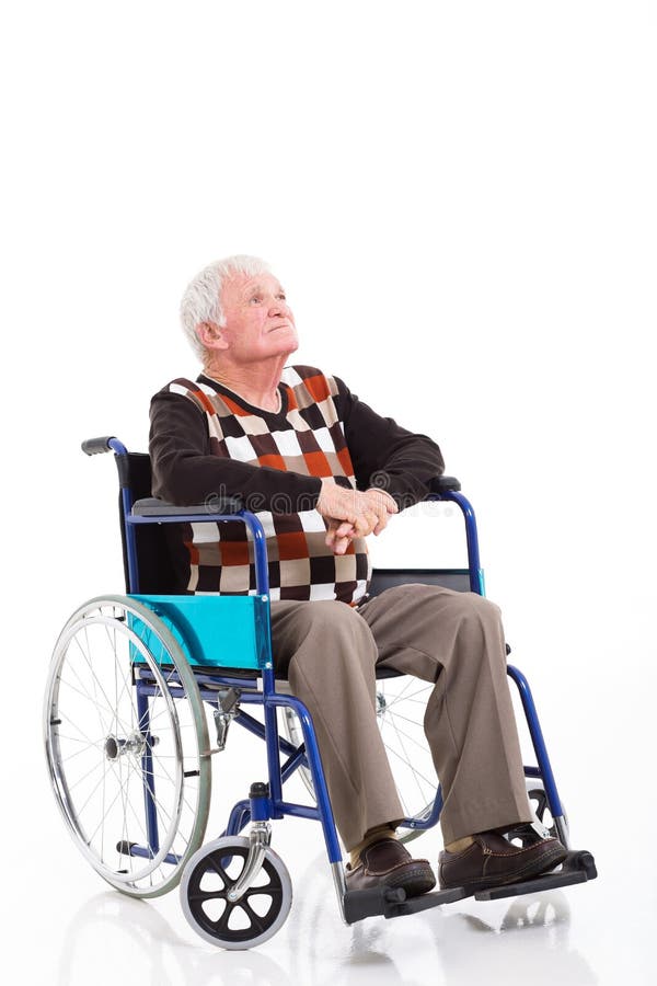 Thoughtful Senior Wheelchair Stock Photo Image of cutout, retirement