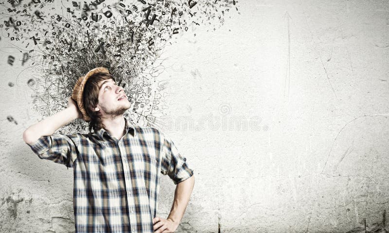 Thoughts in my head stock image. Image of invention, energy - 44206425