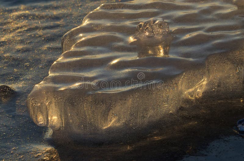 Life inside the ice stock photo. Image of pattern, gold - 171347358