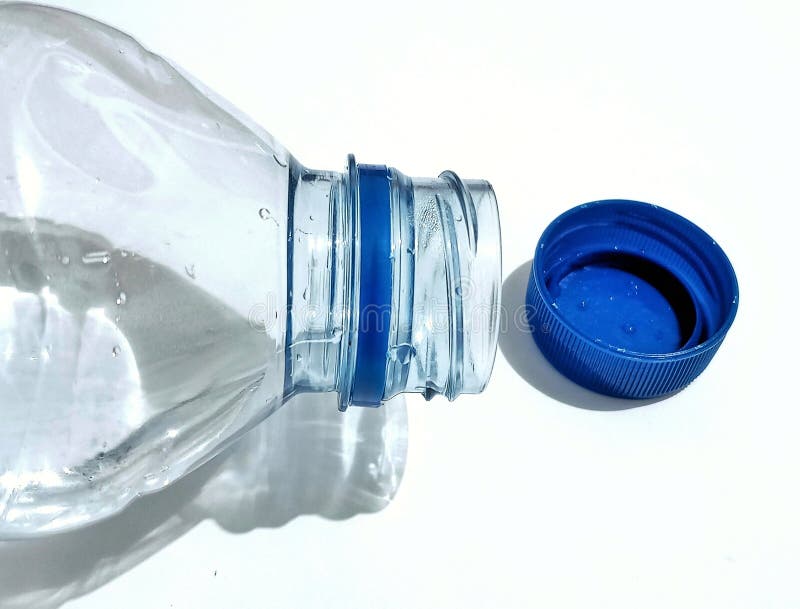 Thread on Bottle Caps of Bottled Mineral Water Stock Photo Image of