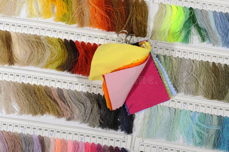 Color Card Palette, Samples for Colour Definition. Guide of Paint Samples, Colored Catalog