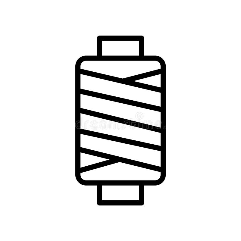 Thread Cone Fill Inside Vector Icon Which Can Easily Modify or Edit