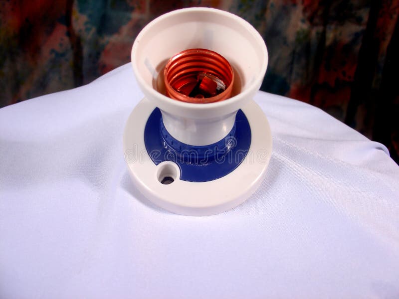 Thready Lamp Holder stock photography