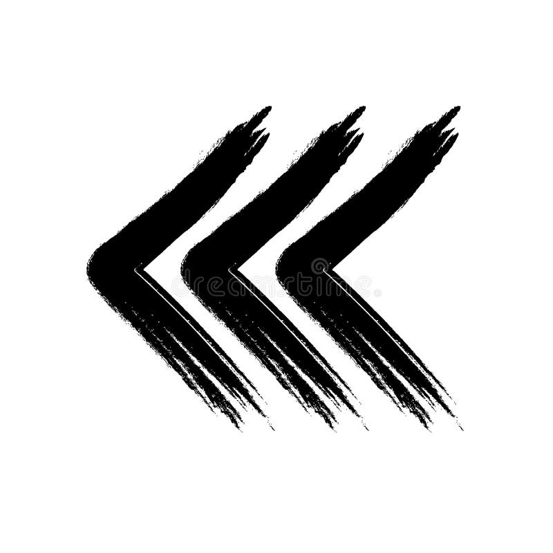 Three arrows made grunge style black white vector illustration Three arrows made grunge style black white vector illustration