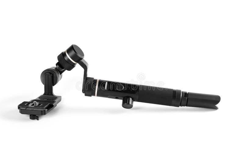 Three-axis stabilizer. Close up. Isolated on white background royalty free stock images