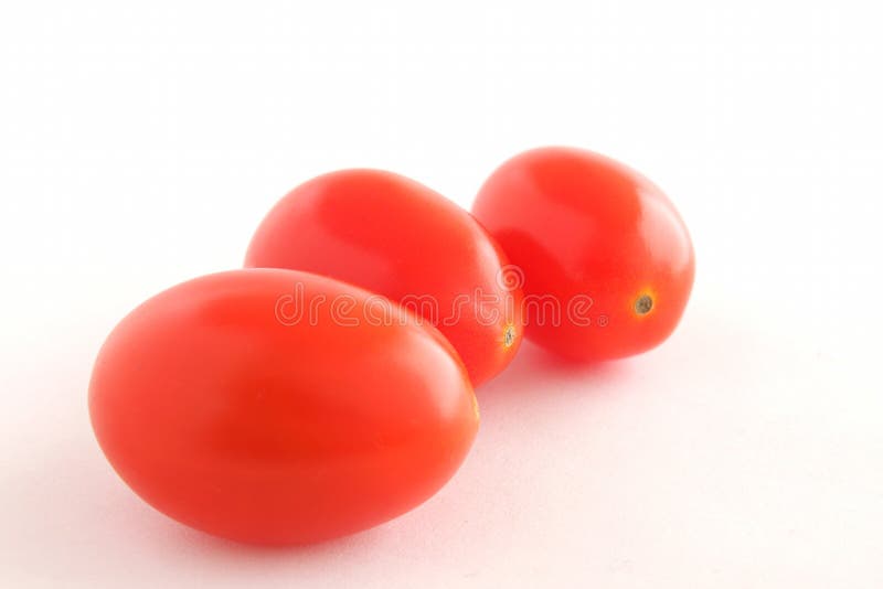 Three baby tomatoes