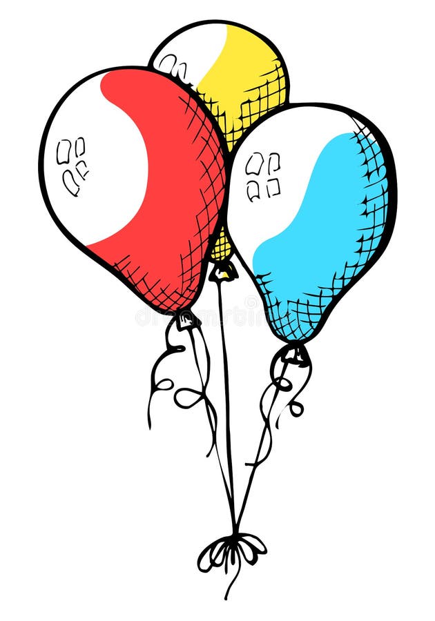 Balloon String Sketch Stock Illustrations – 542 Balloon String Sketch Stock  Illustrations, Vectors & Clipart - Dreamstime