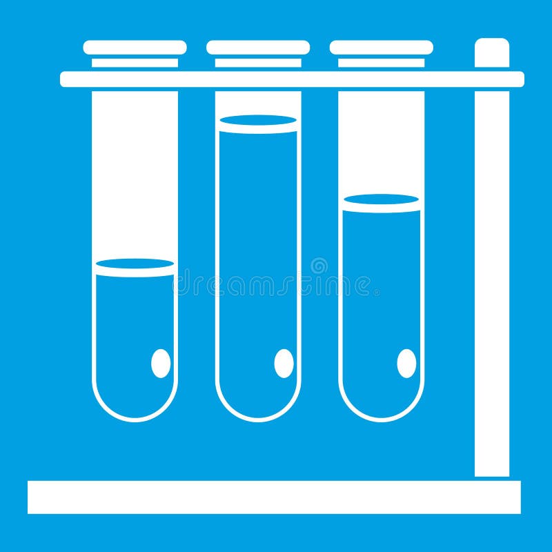 Three Beakers Icons Set Vector Color Stock Vector Illustration of