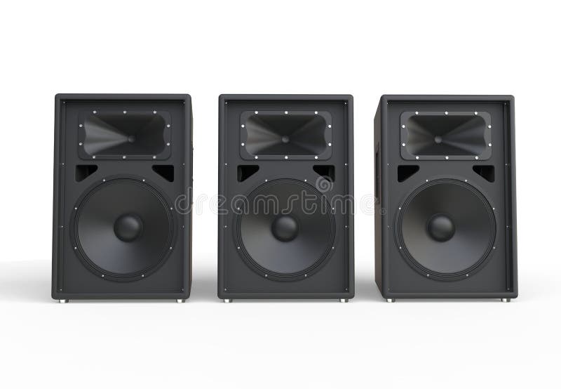 Big Concert Speakers Stacked Stock Photo Image of background, hifi