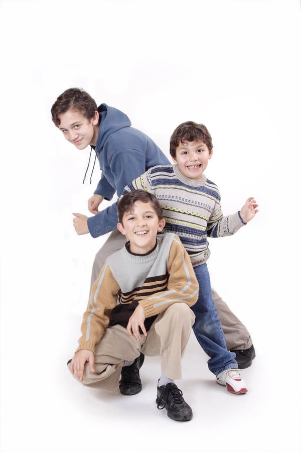 Three brothers stock photo. Image of young, smile, brothers 8206072