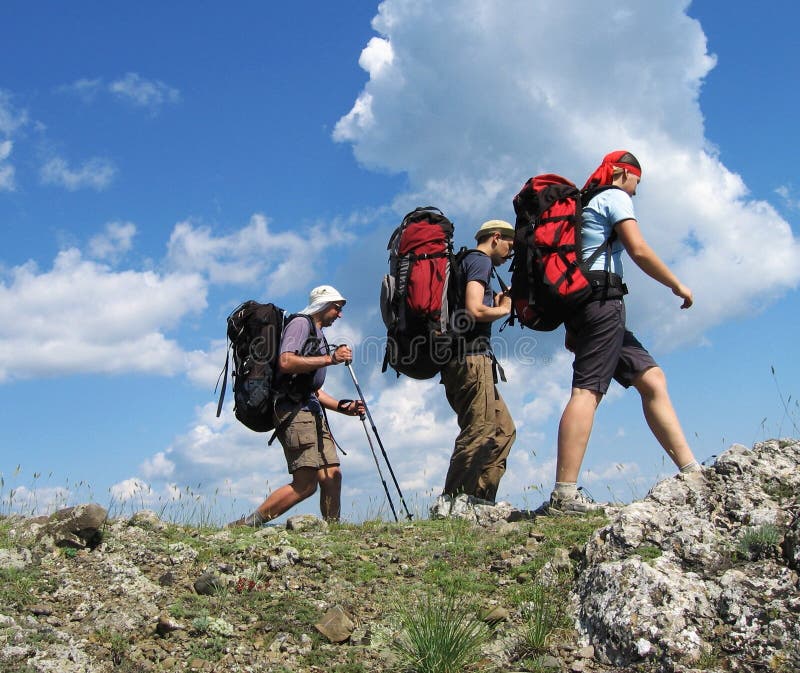 Three climbers