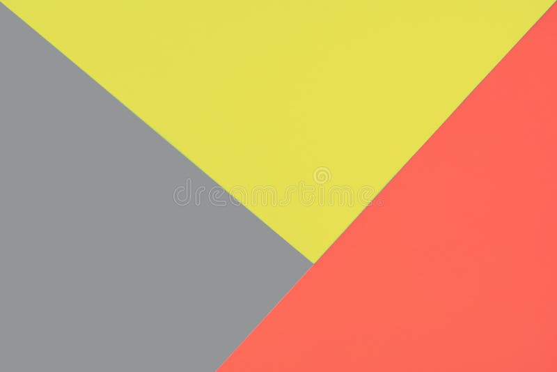 Three-color Background in Bright Colors. Pastel Colors of Yellow, Gray and  Coral. Stock Image - Image of card, minimalism: 204946125