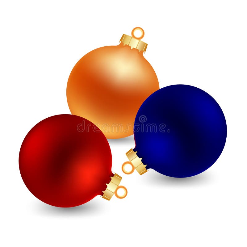 Three color christmas ball