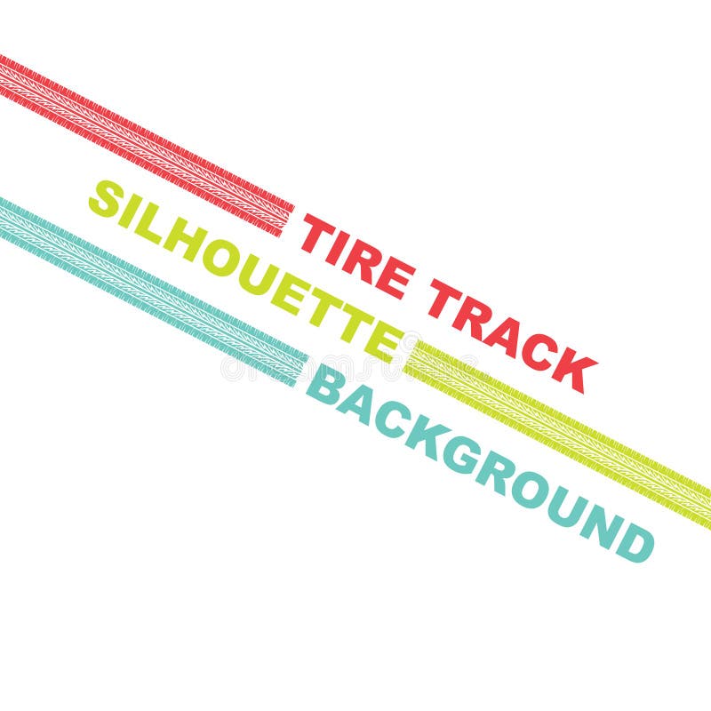 Three Color Tire Track Lines Stock Vector Illustration of dirt