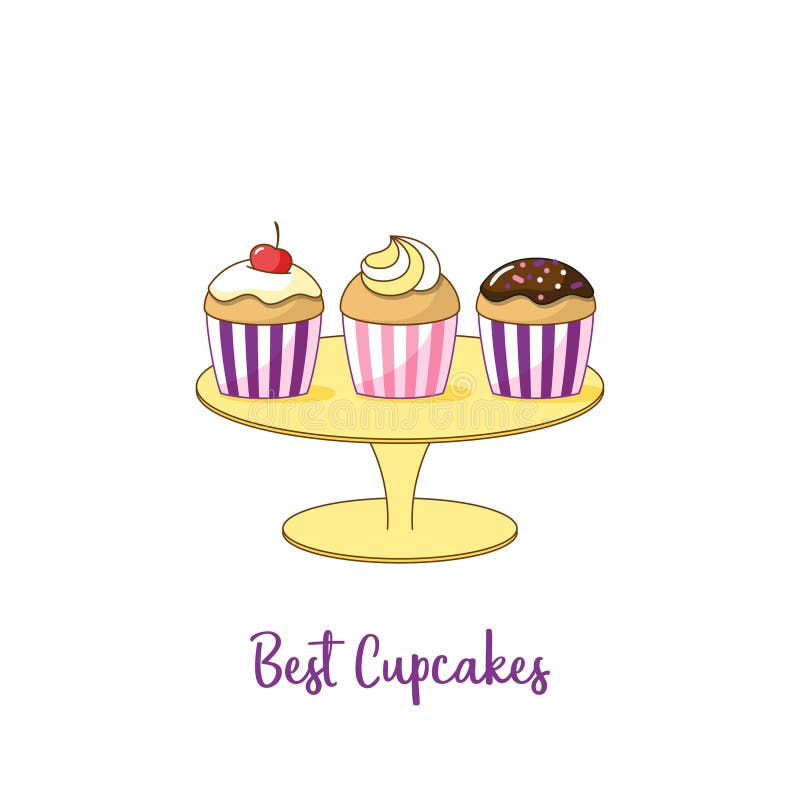 Cupcakes Stand Stock Illustrations 238 Cupcakes Stand Stock