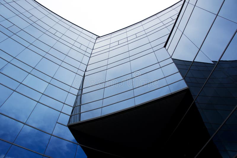 Three Curve Arc Glass Walls Stock Photo Image of futuristic, facade