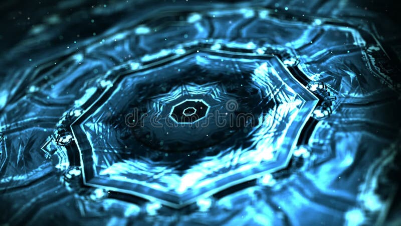 Three dimensional abstract motion graphics royalty free illustration