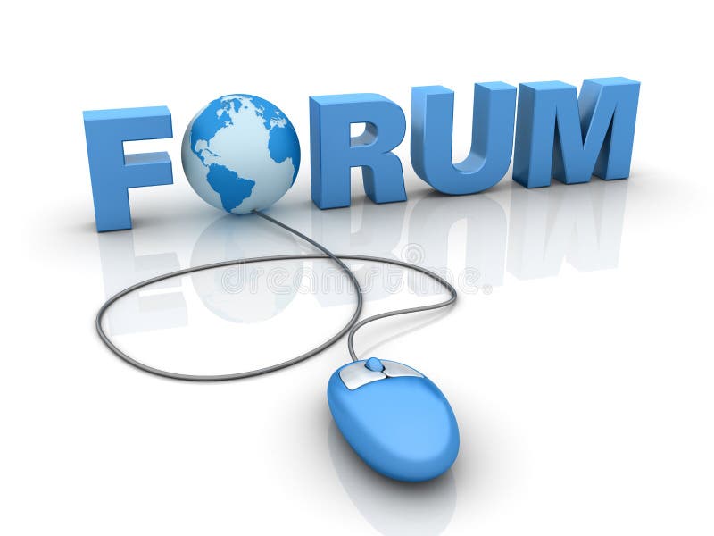 Internet Forum royalty free illustration