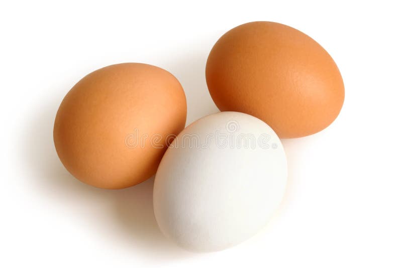 Three eggs, vertical stock photo. Image of black, stack 1746660