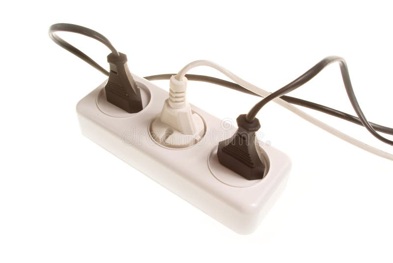 Three electrical plugs