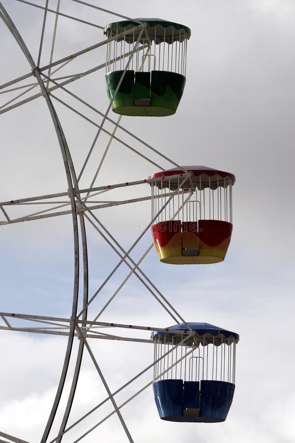 Three Ferris Wheel Cabins stock image. Image of relax, australia 453305