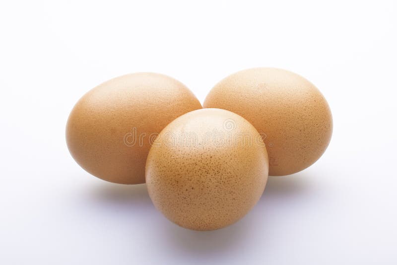 Three fresh eggs